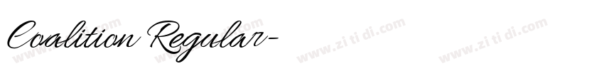 Coalition Regular字体转换